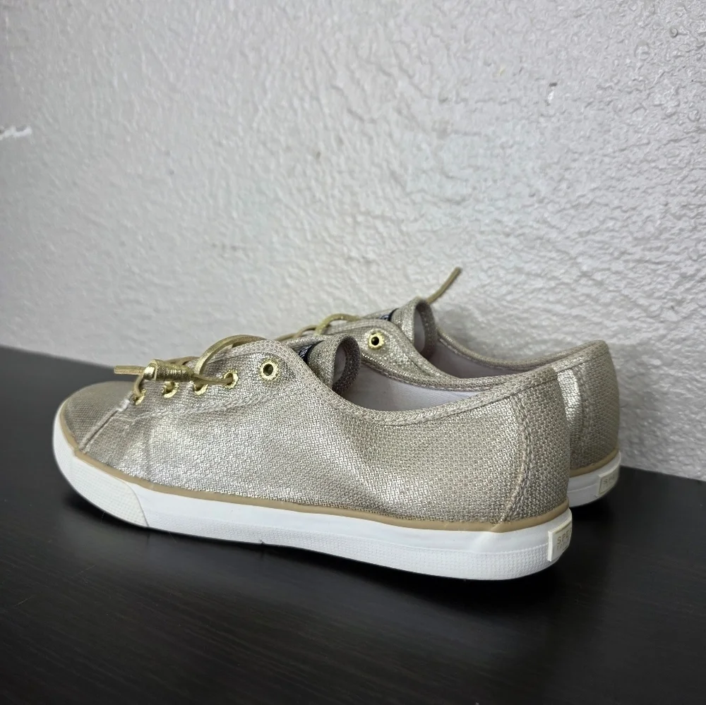Sperry Top-Sider Big Girl's Seacoast Fashion Boat Gold Shoe Size 5M YG54361